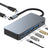 7 in 1 TYPE-C+USB3.0*3+HDMI*2+PD100W+USB-C Data Interface Hub Adapter Dock