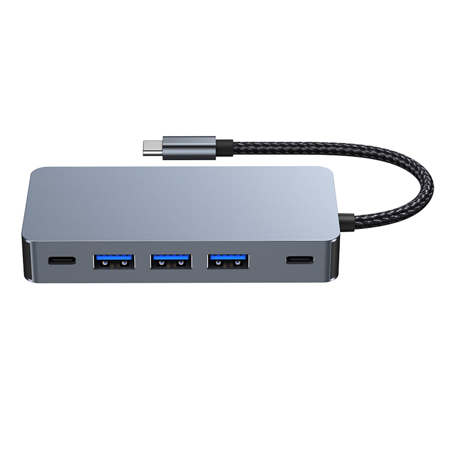 7 in 1 TYPE-C+USB3.0*3+HDMI*2+PD100W+USB-C Data Interface Hub Adapter Dock