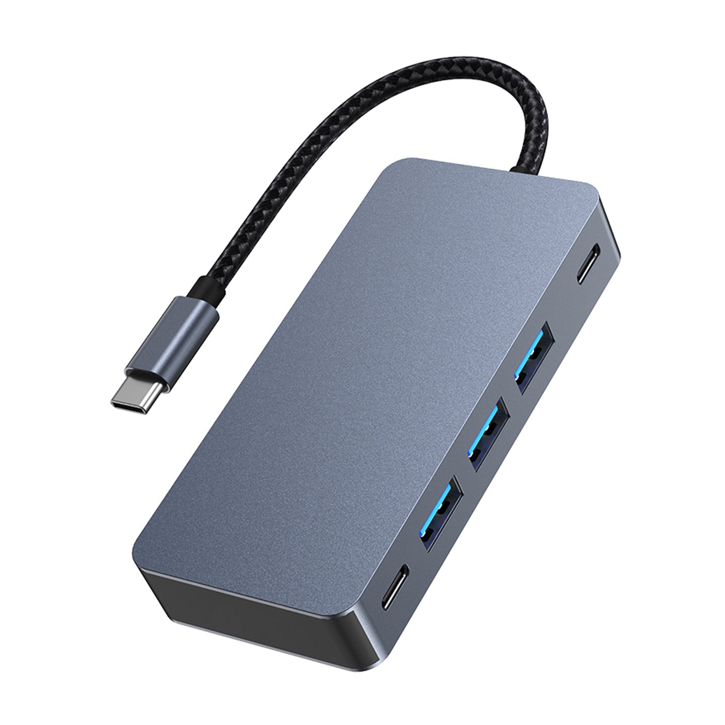 7 in 1 TYPE-C+USB3.0*3+HDMI*2+PD100W+USB-C Data Interface Hub Adapter Dock