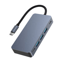 7 in 1 TYPE-C+USB3.0*3+HDMI*2+PD100W+USB-C Data Interface Hub Adapter Dock