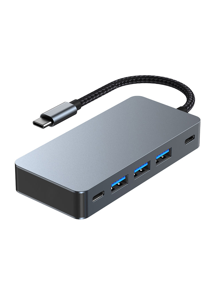 7 in 1 TYPE-C+USB3.0*3+HDMI*2+PD100W+USB-C Data Interface Hub Adapter Dock