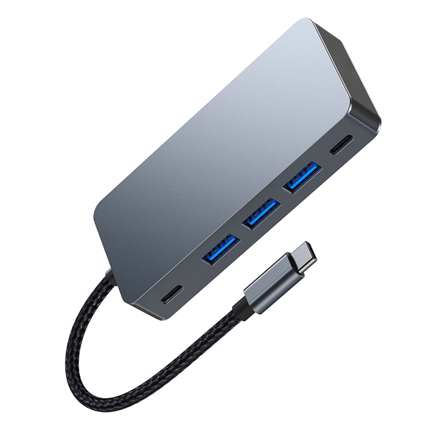 7 in 1 TYPE-C+USB3.0*3+HDMI*2+PD100W+USB-C Data Interface Hub Adapter Dock