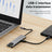 6 in 1 TYPE-C to HDMI+USB3.0+2.0+RJ45 100M+PD+Data Interface Hub Adapter Dock
