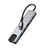6 in 1 TYPE-C to HDMI+USB3.0+2.0+RJ45 100M+PD+Data Interface Hub Adapter Dock
