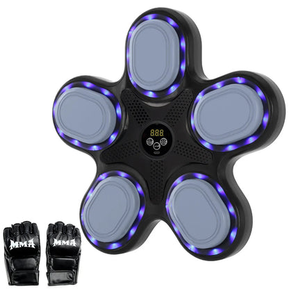 Bluetooth Smart Music Boxing Machine – Wall-Mounted Reflex & Fitness Trainer for Home, Office & Gym