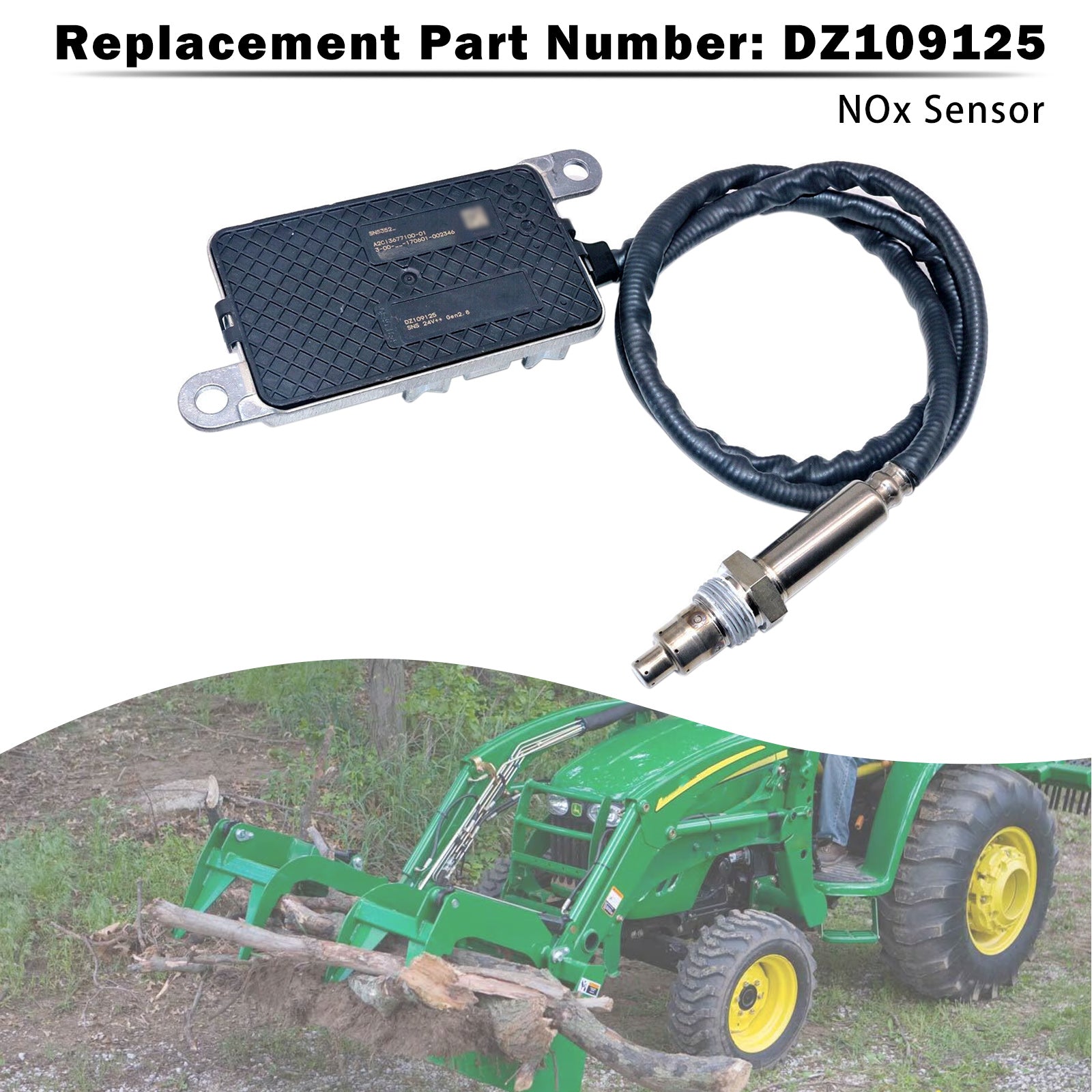 Nitrogen Oxide Sensor NOX Sensor DZ109125 For John Deere Loader