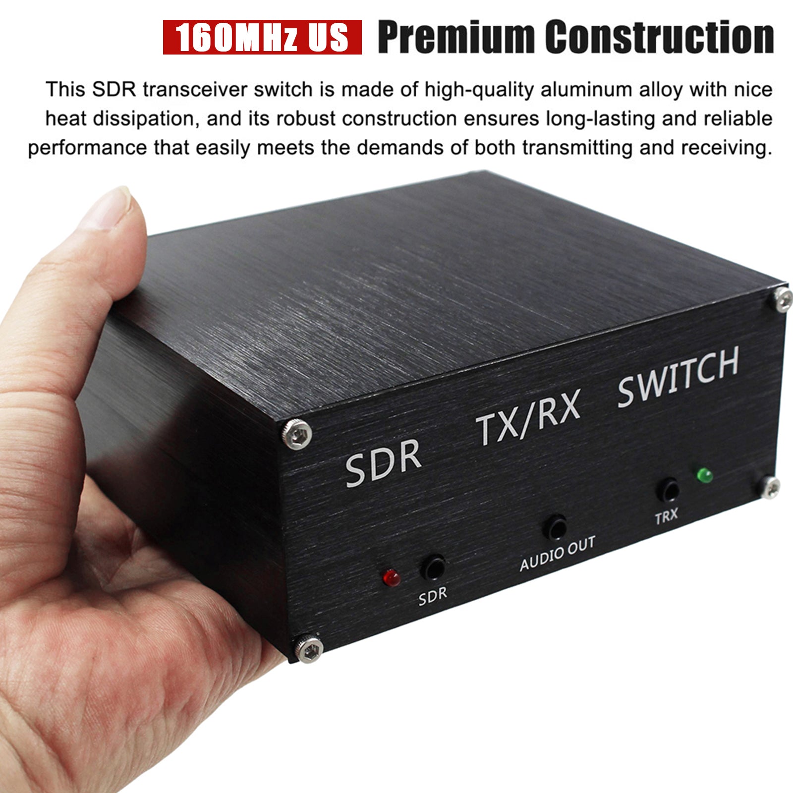 SDR Receive Switch Antenna Sharing Transceiver TR Switch Box 100W DC 160MHz US