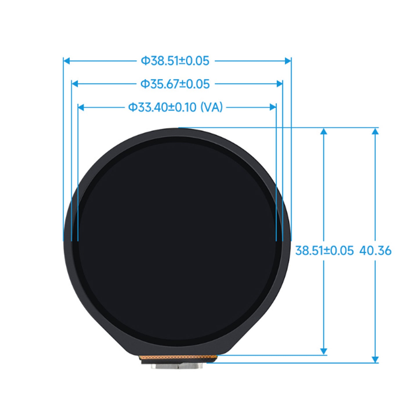 ESP32-S3 Development Board 1.28 inch Capacitive Touch Screen Circular LCD Screen