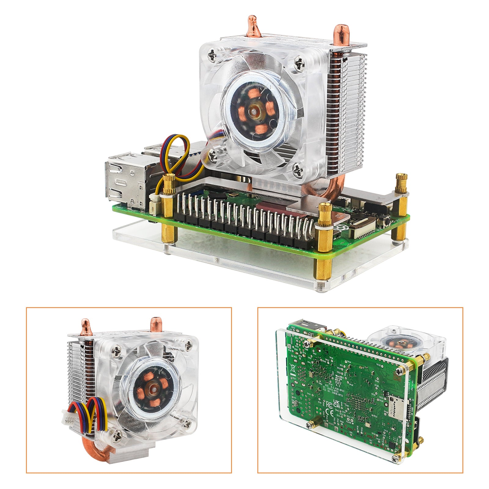 Raspberry Pi 5 Tower Fan Raspberry Pi 5B Ice Tower Radiator ICE Cooling Radiator