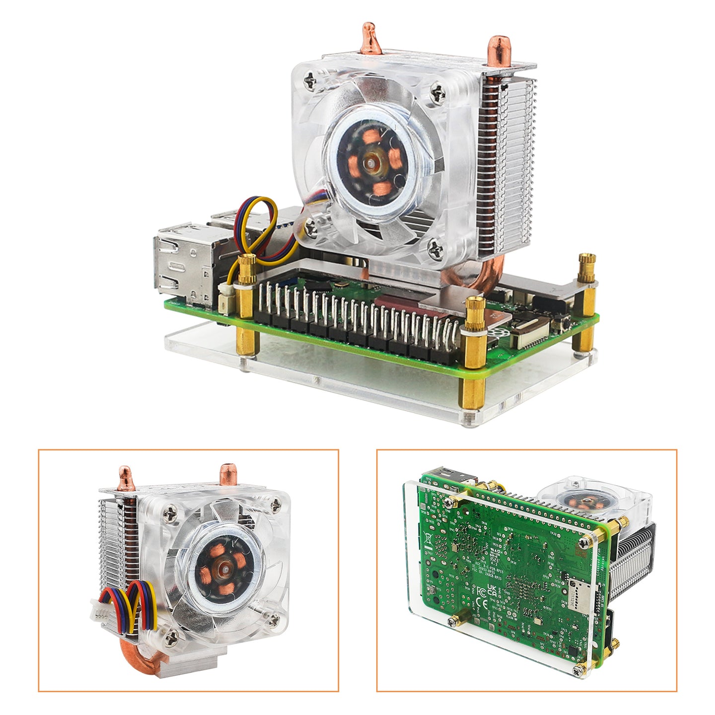 Raspberry Pi 5 Tower Fan Raspberry Pi 5B Ice Tower Radiator ICE Cooling Radiator