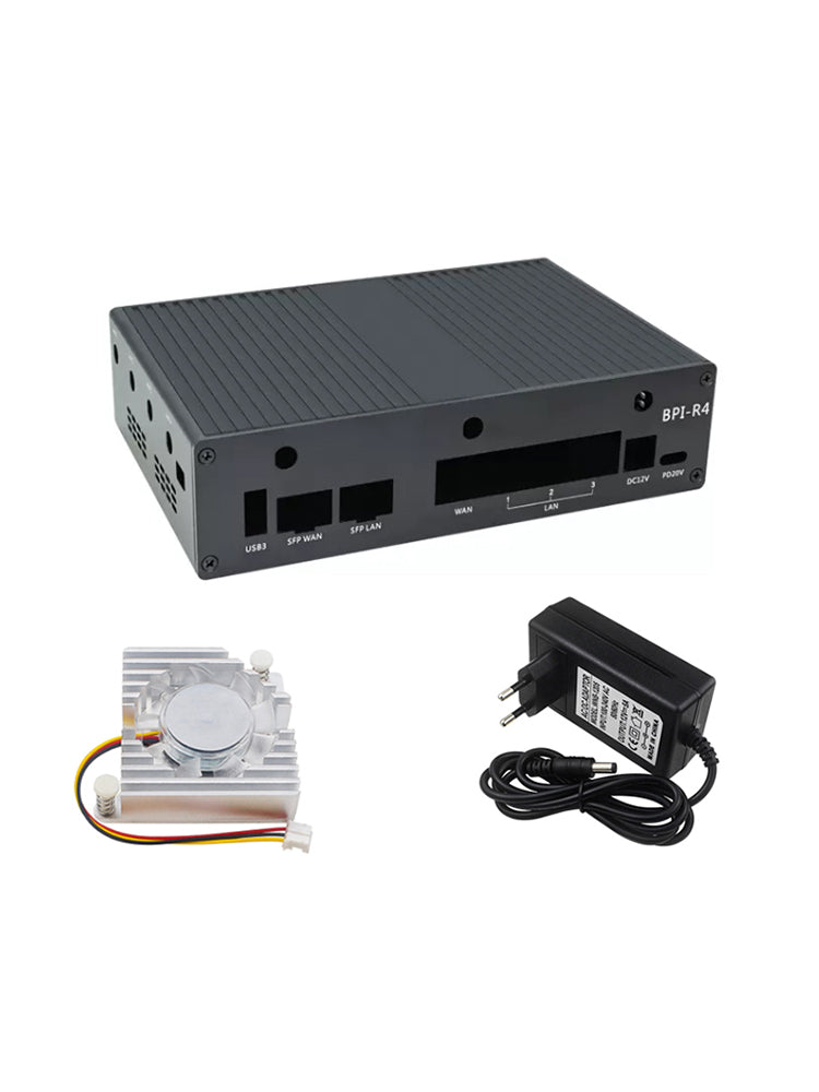 Banana Pi BPI R4 Dedicated Metal Shell Aluminum Alloy Protective Shell Radiator
