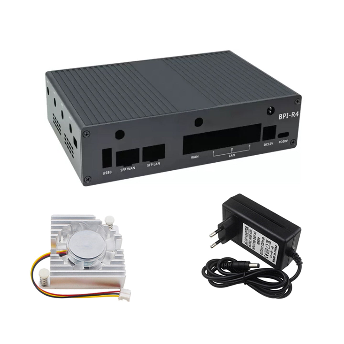 Banana Pi BPI R4 Dedicated Metal Shell Aluminum Alloy Protective Shell Radiator