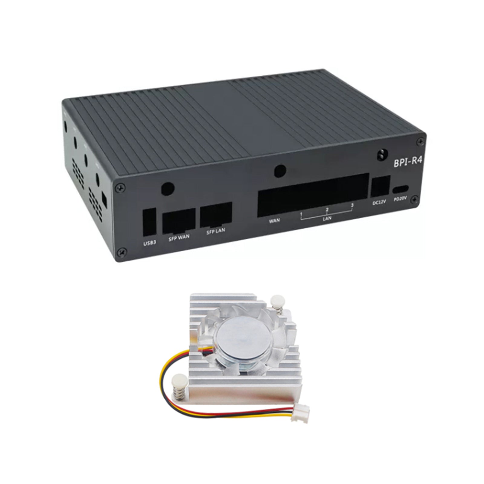 Banana Pi BPI R4 Dedicated Metal Shell Aluminum Alloy Protective Shell Radiator