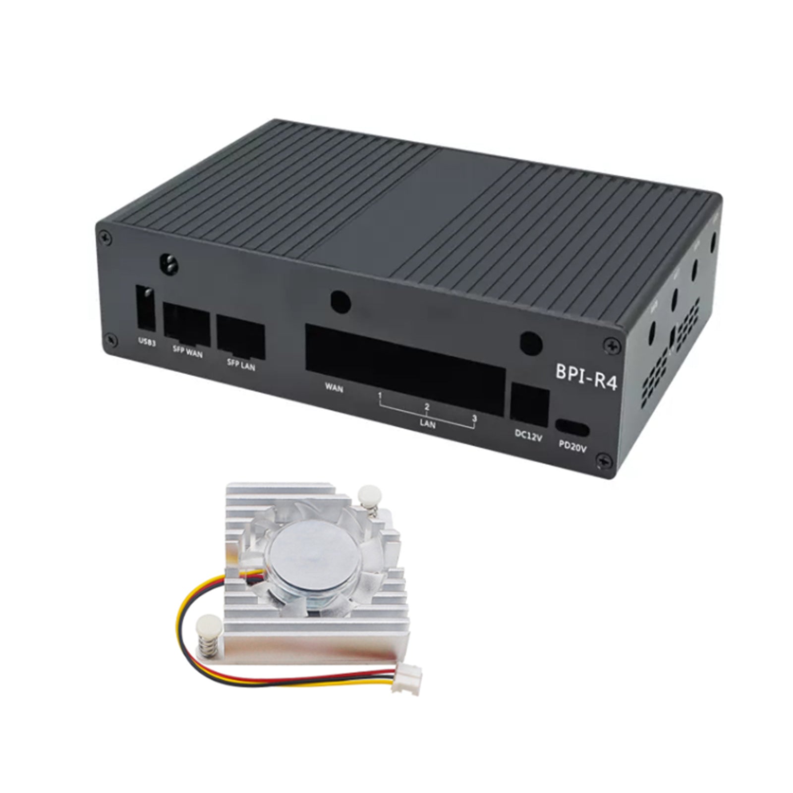 Banana Pi BPI R4 Dedicated Metal Shell Aluminum Alloy Protective Shell Radiator