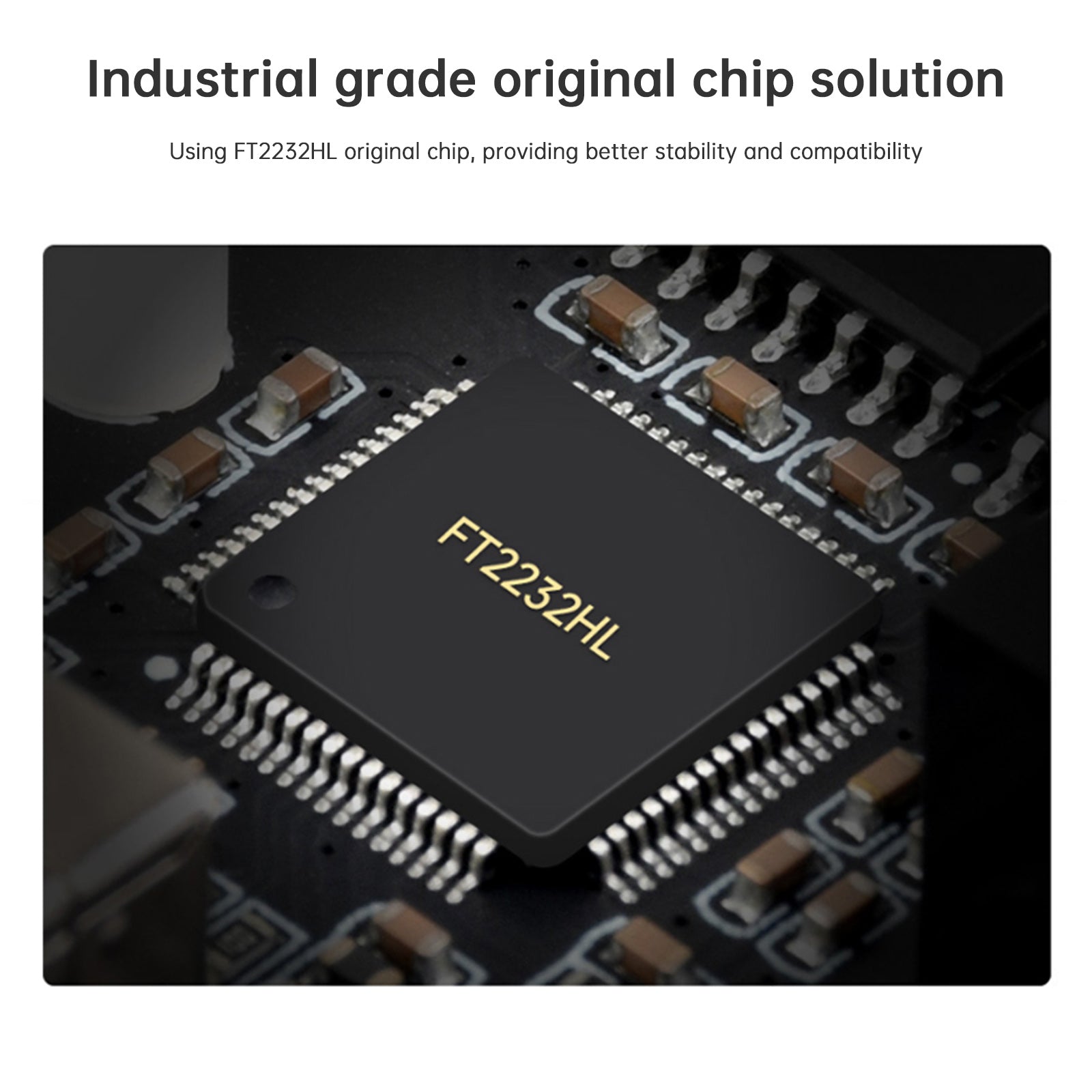 Industrial Grade Isolated USB to 2-Way RS485 Serial Port Converter FT2232HL Chip