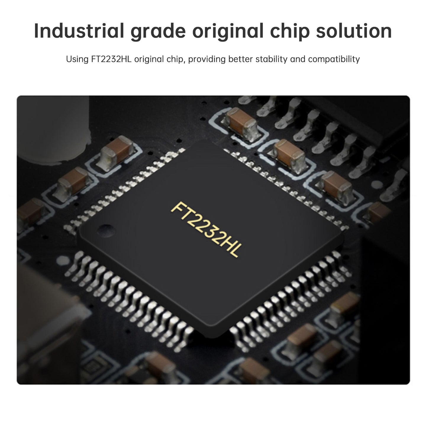 Industrial Grade Isolated USB to 2-Way RS485 Serial Port Converter FT2232HL Chip