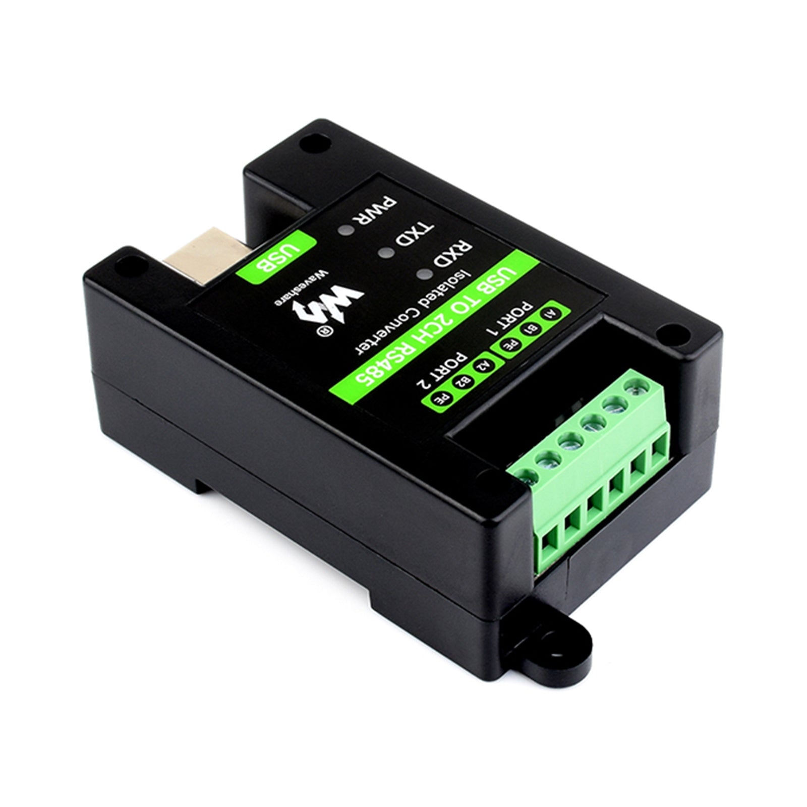 Industrial Grade Isolated USB to 2-Way RS485 Serial Port Converter FT2232HL Chip