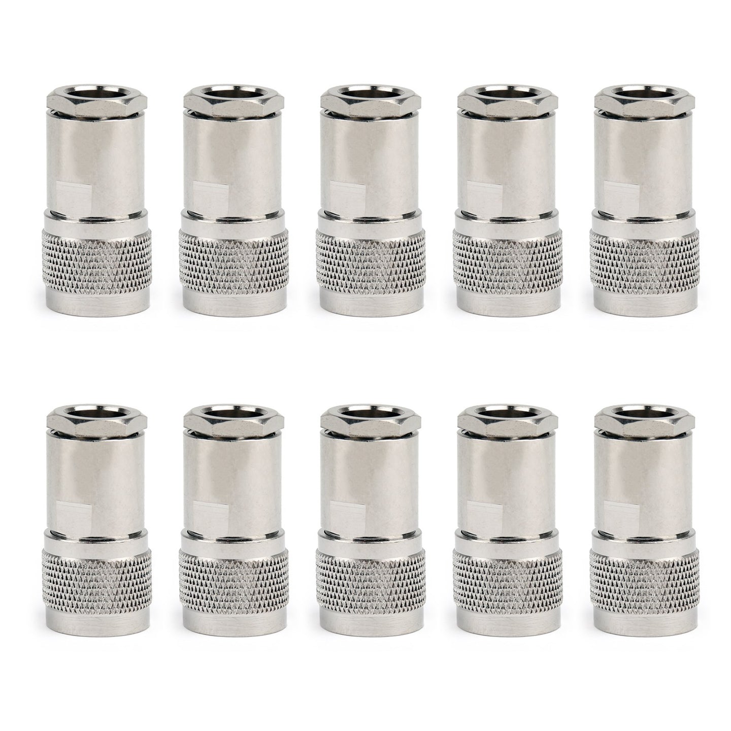 10PCS N Clamp Plug Male RF Coaxial Connector Cable For LMR400 RG8 RG213