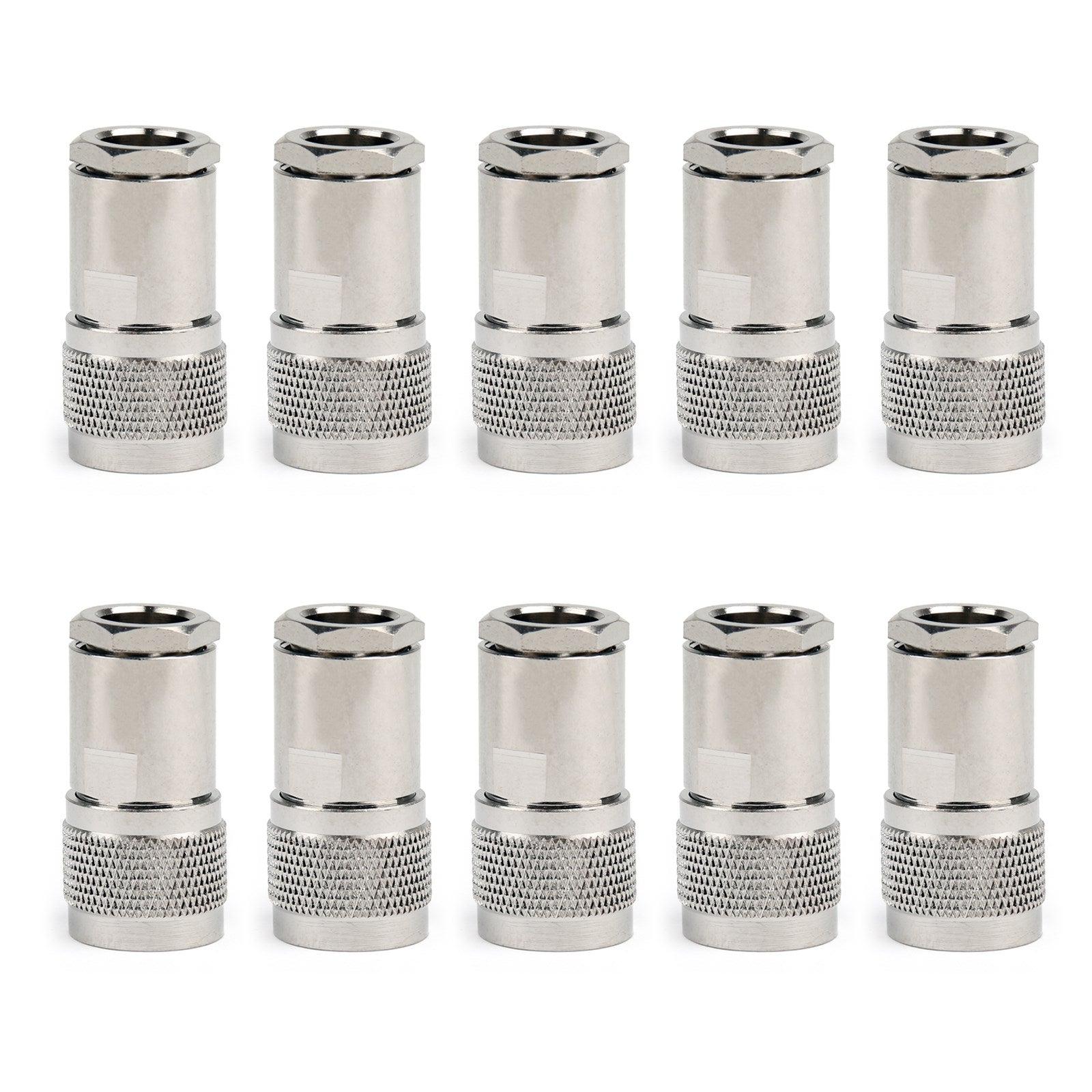 10PCS N Clamp Plug Male RF Coaxial Connector Cable For LMR400 RG8 RG213