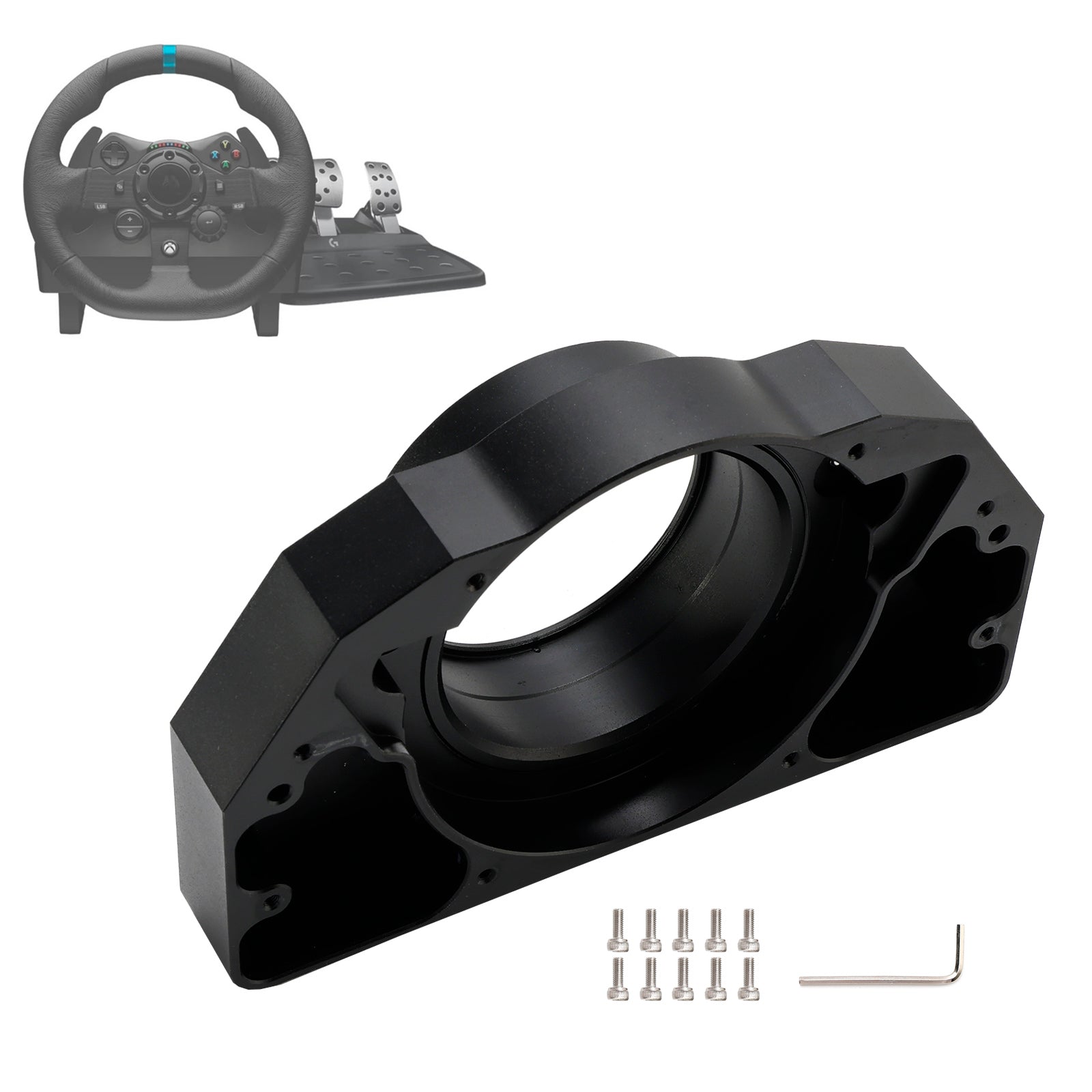 Aluminum Bearing Seat for G25 G29 G923 Movement Logitech Steering Wheel Black