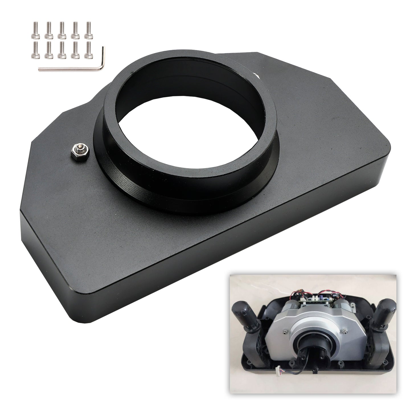 Aluminum Bearing Seat for G25 G29 G923 Movement Logitech Steering Wheel Black