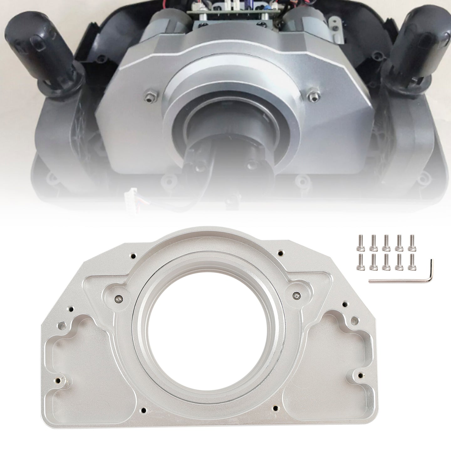 Aluminum Bearing Seat for G25 G29 G923 Movement Logitech Steering Wheel Silver