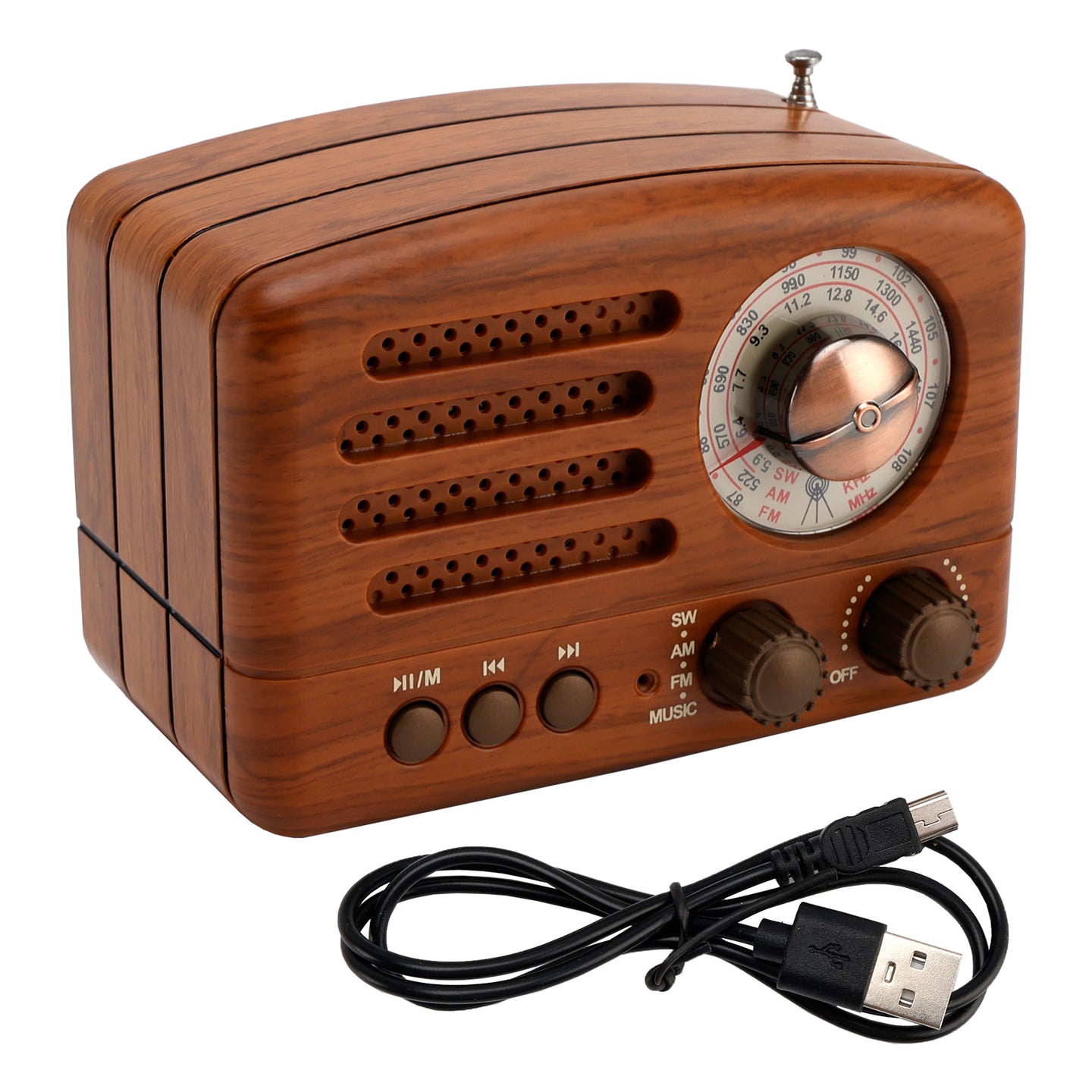 Retro-Style Decorative Radio Mini Portable Multifunction Music Player Bluetooth