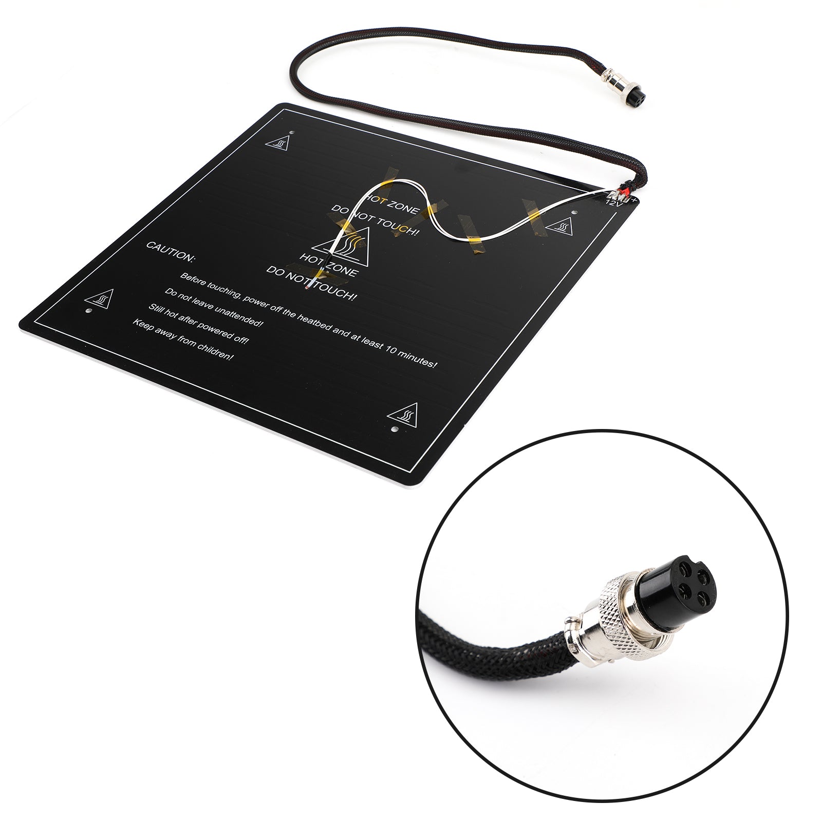 310*310*3mm Aluminum Heated Bed Hot Bed Platform for CR-10 10S 3D Printer &Cable