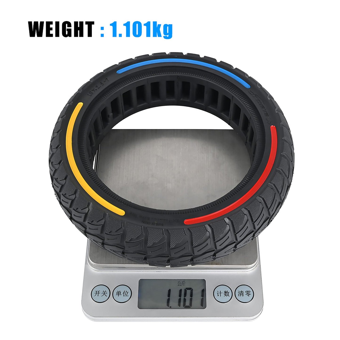 10x2.5-7 Full Rubber Tires E-Scooter for Xiaomi 4/Mi4 Pro