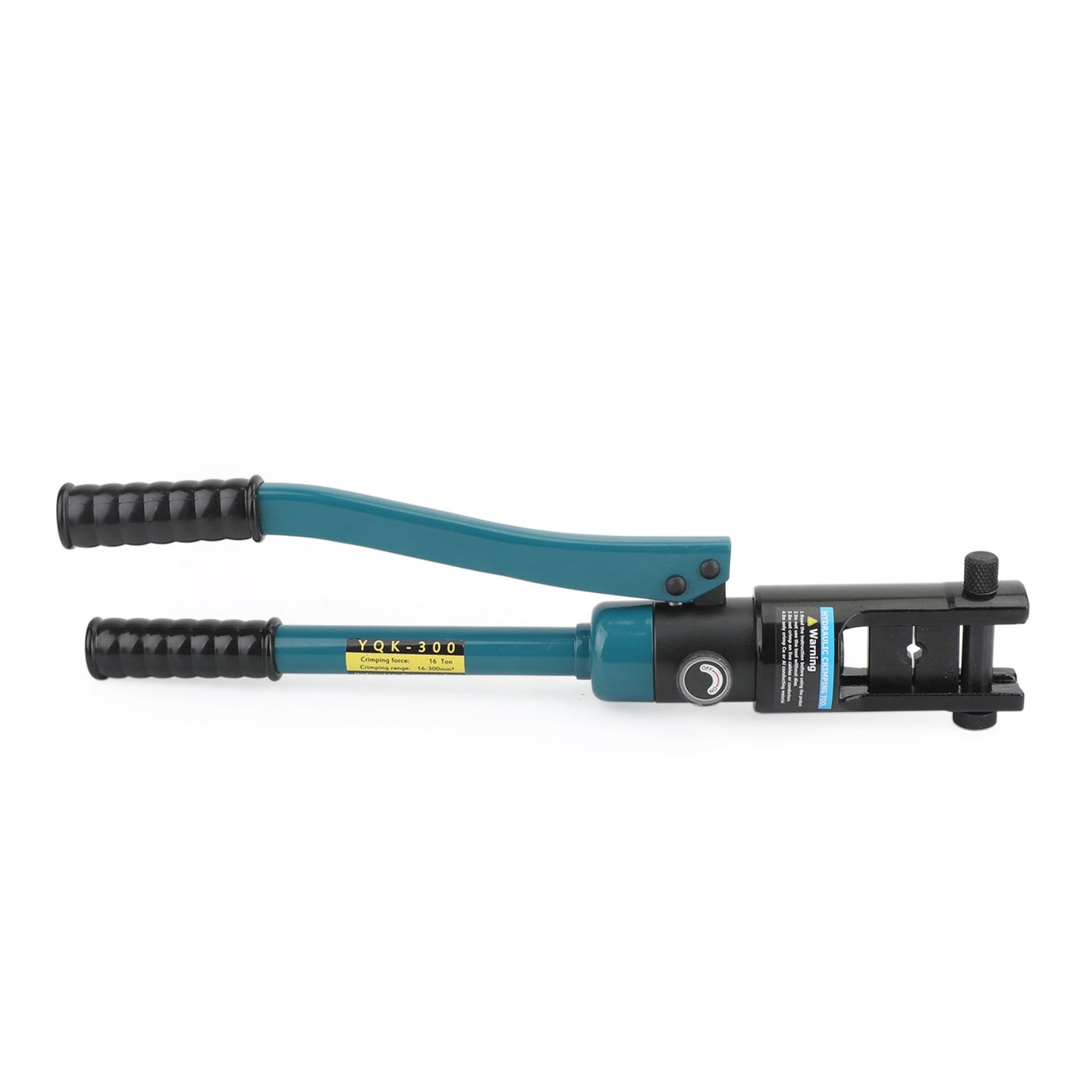16 Ton Hydraulic Cable Lug Crimper Tool with Improved Black Dies – Battery Wire Terminal Crimping Kit