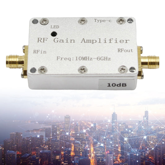 10M-6GHz RF Amplifier 10dB High Gain Driver Receiving Amplifier Signal Module