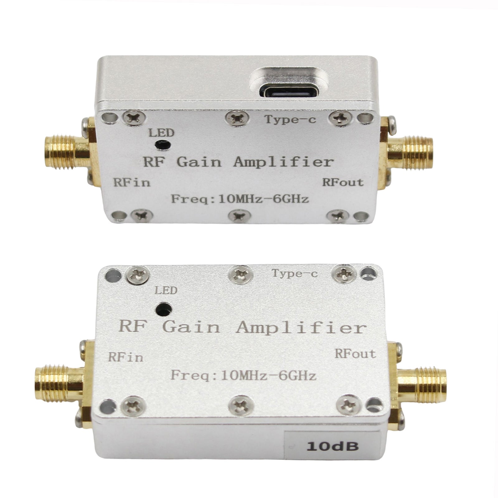 10M-6GHz RF Amplifier 10dB High Gain Driver Receiving Amplifier Signal Module