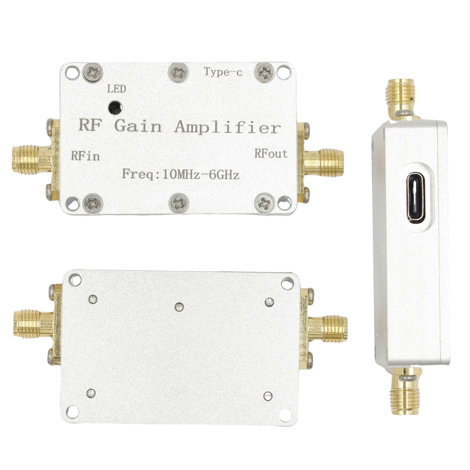 10M-6GHz RF Amplifier 10dB High Gain Driver Receiving Amplifier Signal Module