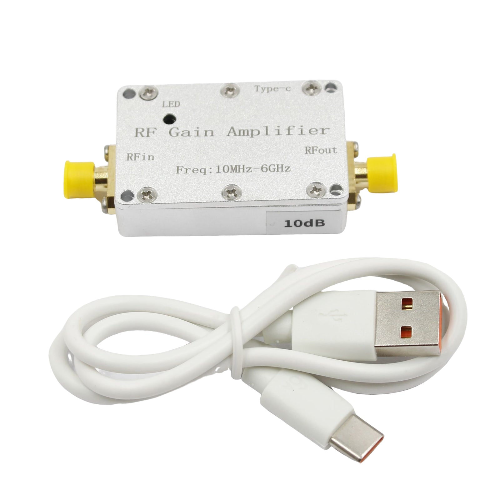 10M-6GHz RF Amplifier 10dB High Gain Driver Receiving Amplifier Signal Module