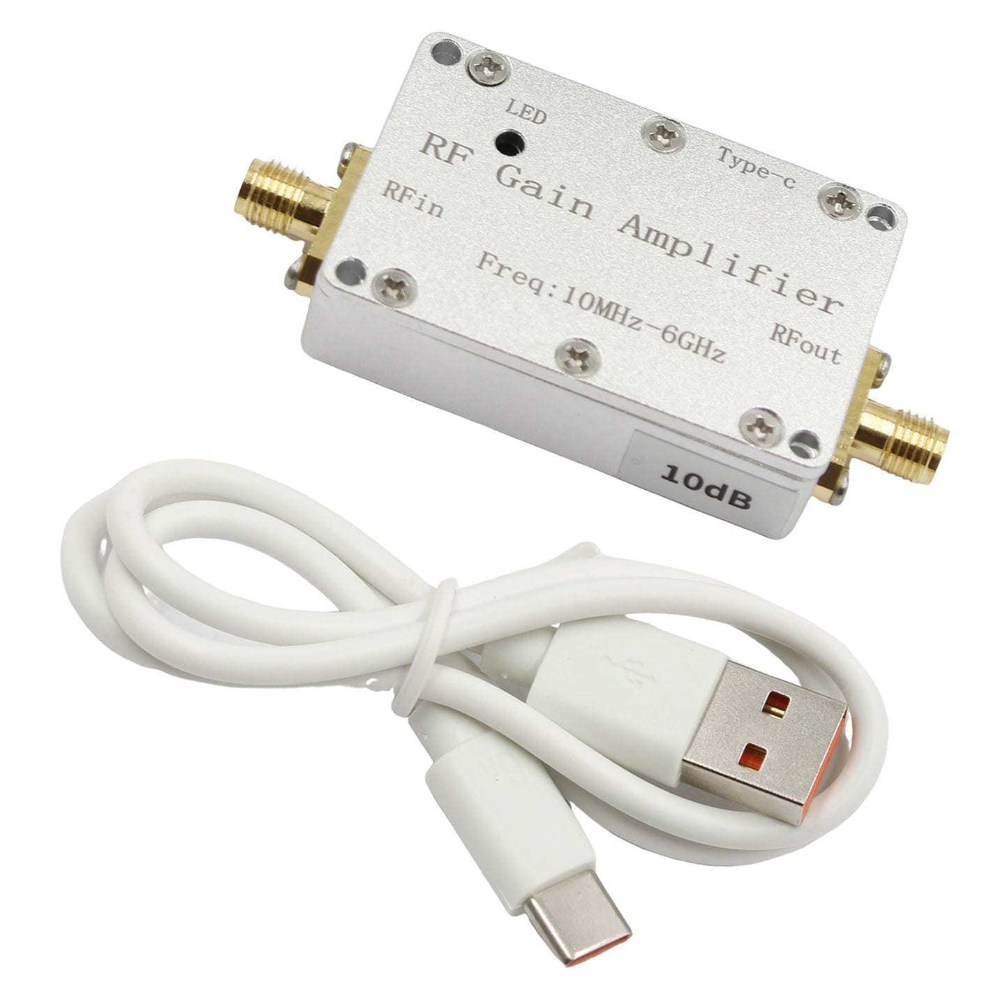 10M-6GHz RF Amplifier 10dB High Gain Driver Receiving Amplifier Signal Module