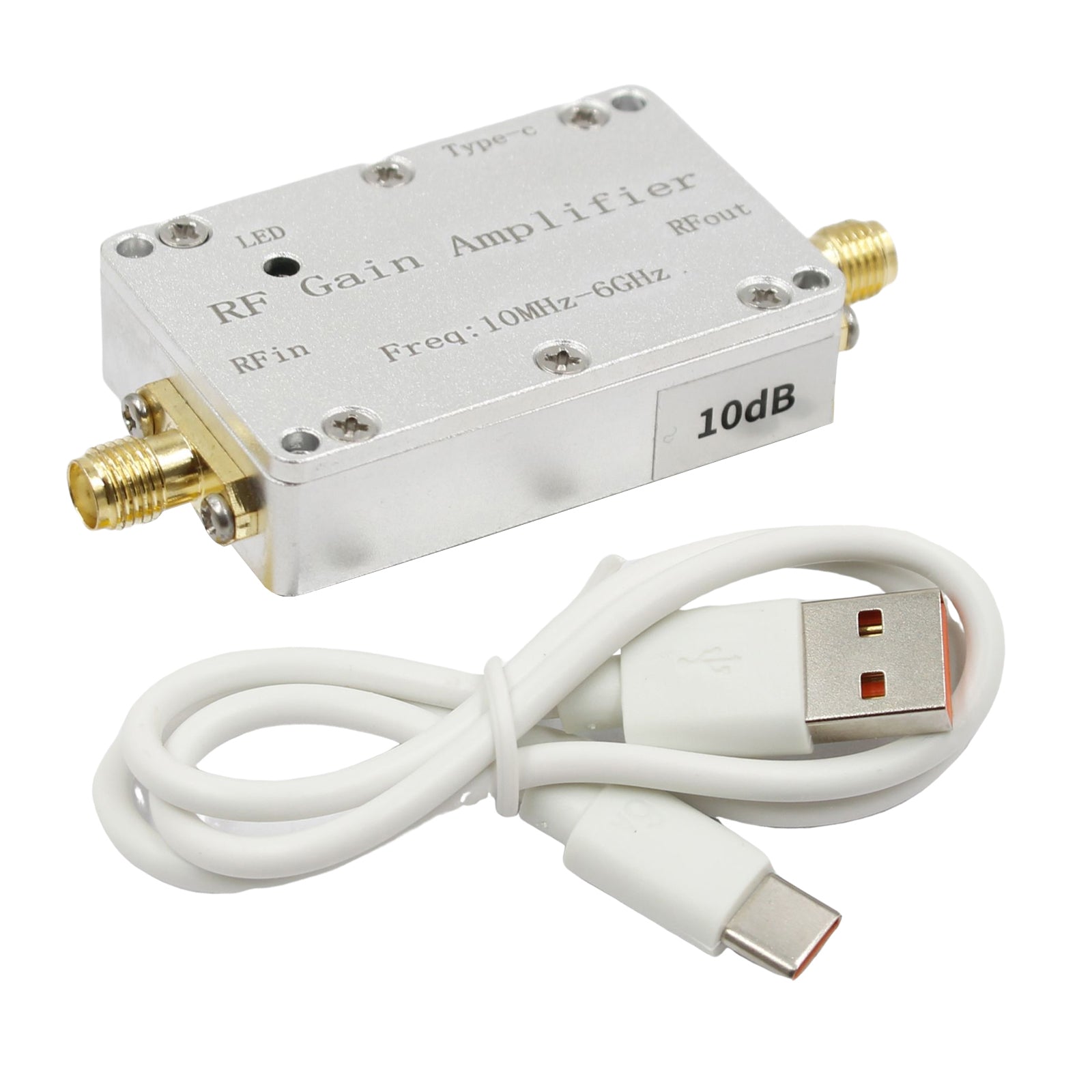 10M-6GHz RF Amplifier 10dB High Gain Driver Receiving Amplifier Signal Module