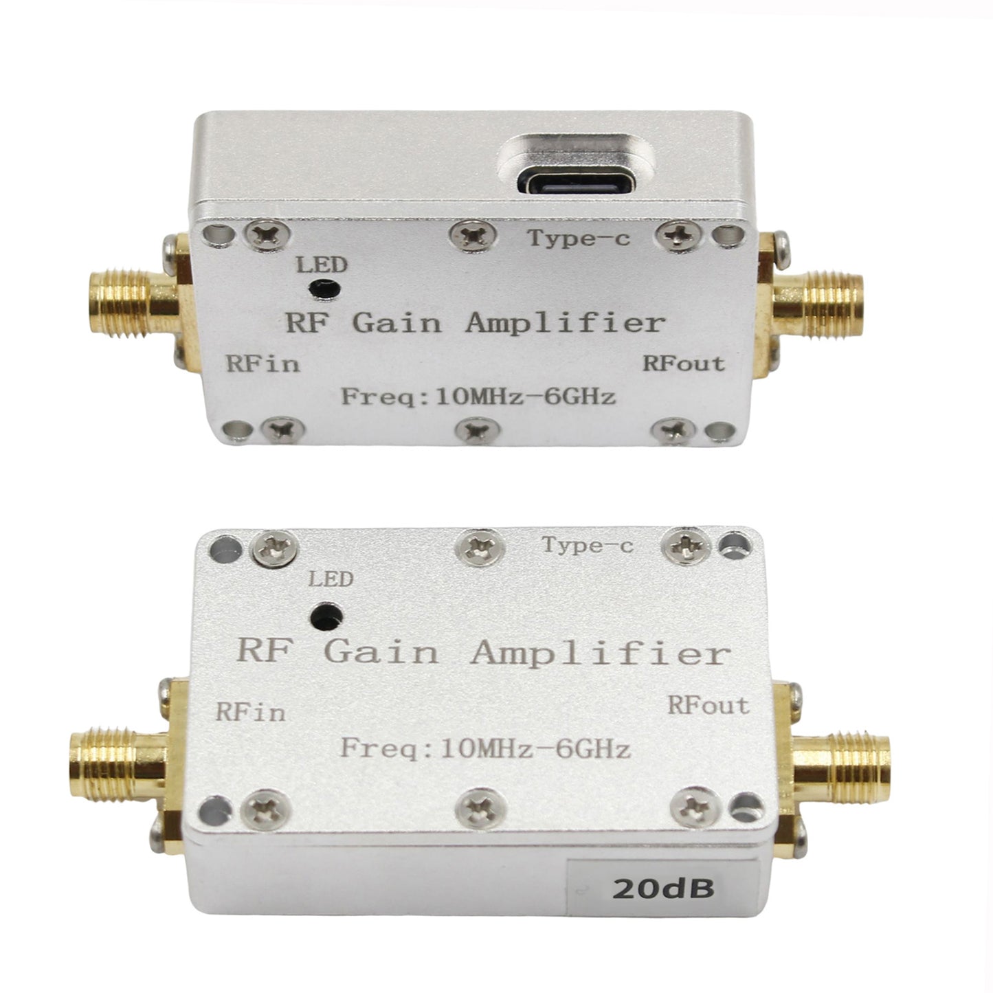 10M-6GHz RF Amplifier 20dB High Gain Driver Receiving Amplifier Signal Module