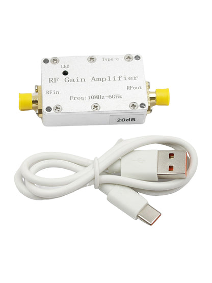 10M-6GHz RF Amplifier 20dB High Gain Driver Receiving Amplifier Signal Module