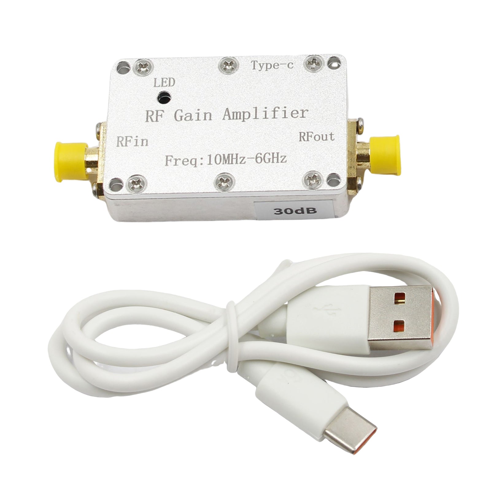 10M-6GHz RF Amplifier 30dB High Gain Driver Receiving Amplifier Signal Module