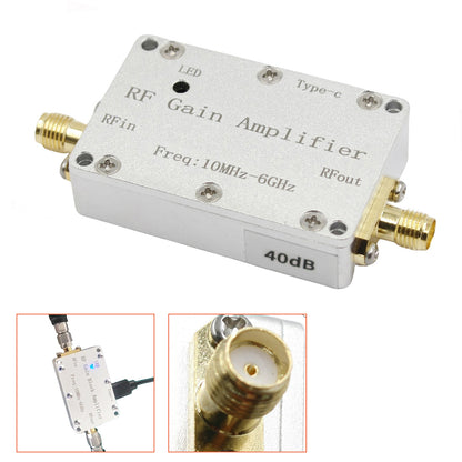 10M-6GHz RF Amplifier 40dB High Gain Driver Receiving Amplifier Signal Module