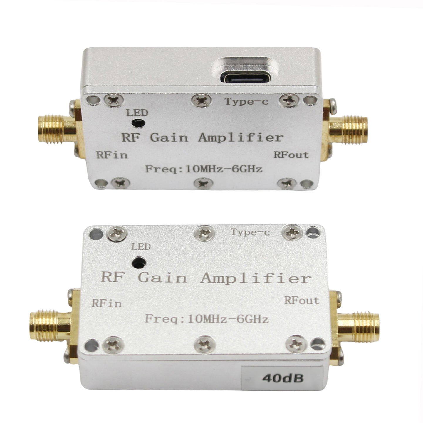 10M-6GHz RF Amplifier 40dB High Gain Driver Receiving Amplifier Signal Module