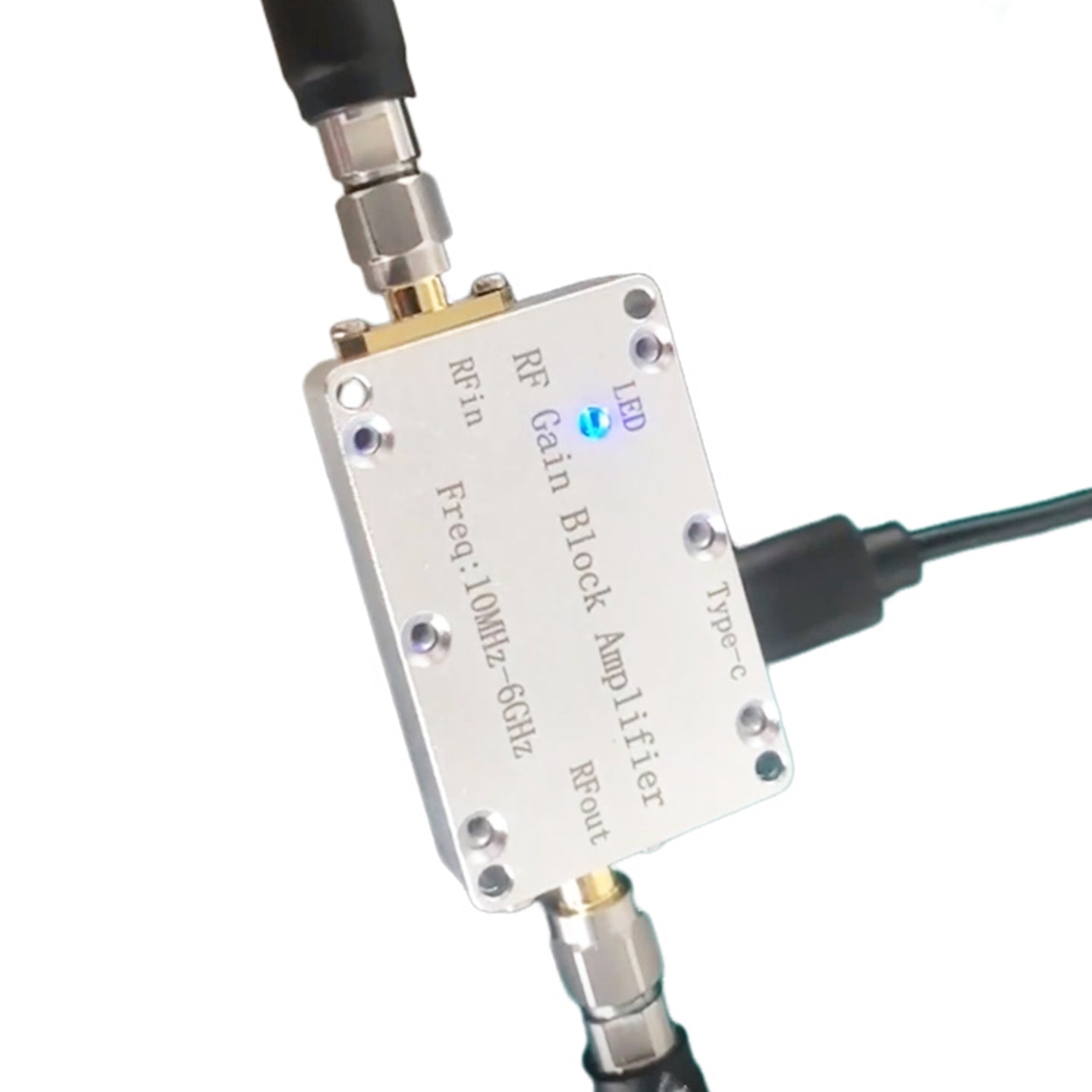 10M-6GHz RF Amplifier 40dB High Gain Driver Receiving Amplifier Signal Module