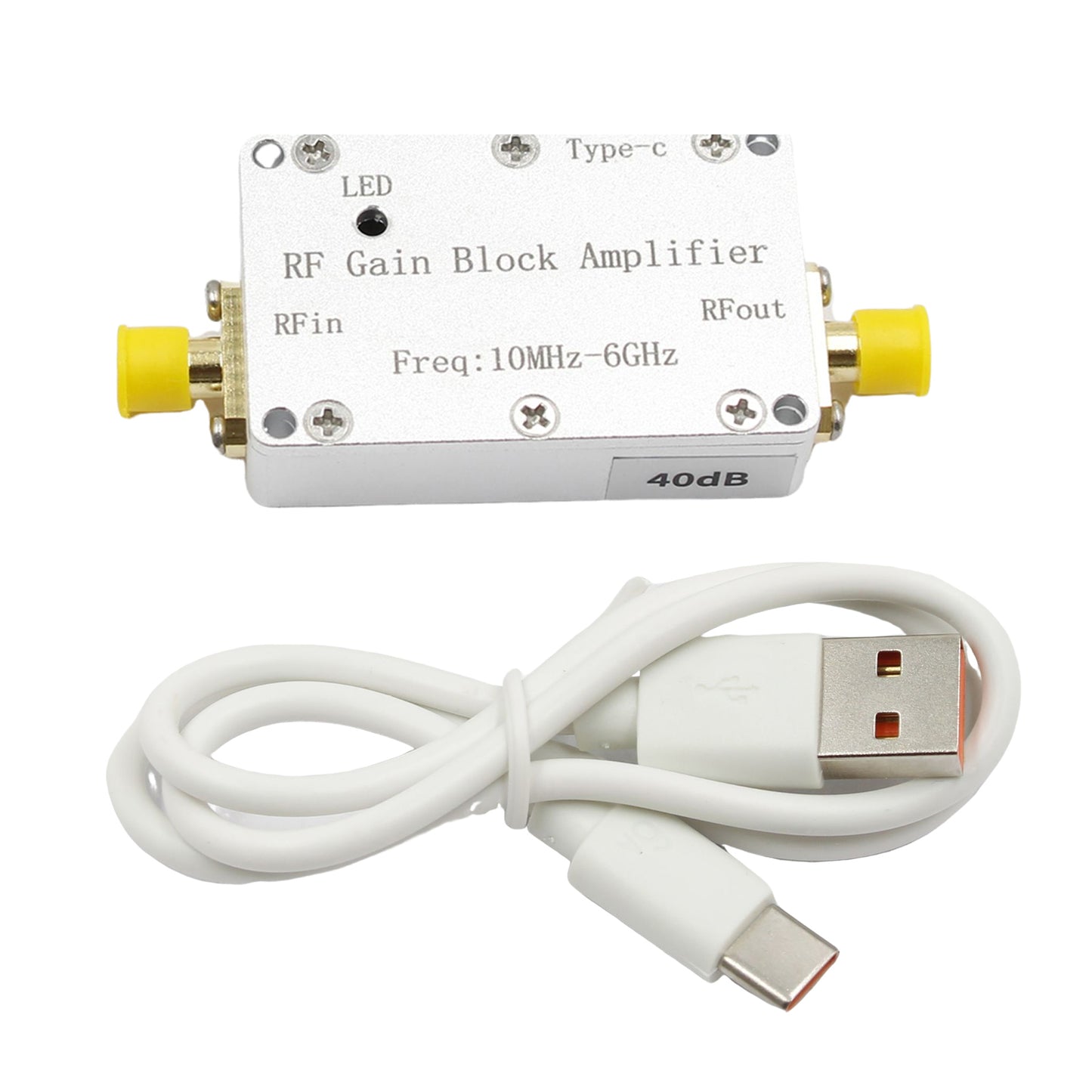 10M-6GHz RF Amplifier 40dB High Gain Driver Receiving Amplifier Signal Module