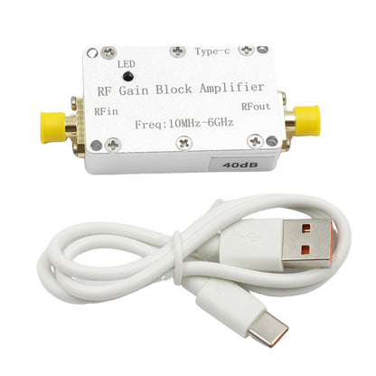 10M-6GHz RF Amplifier 40dB High Gain Driver Receiving Amplifier Signal Module
