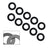 50MM Excavator Bucket Pin Shims Kit For Skid Steer Cat Bobcat John Deere