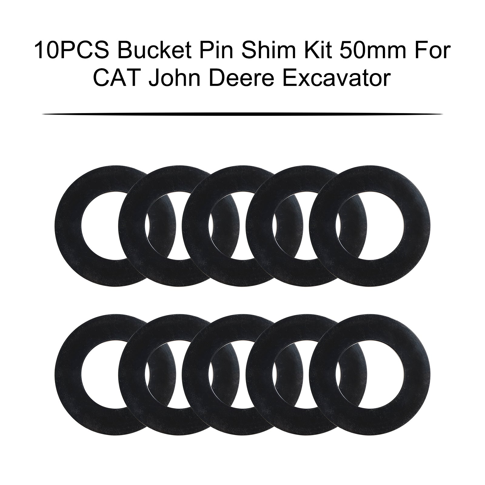 50MM Excavator Bucket Pin Shims Kit For Skid Steer Cat Bobcat John Deere