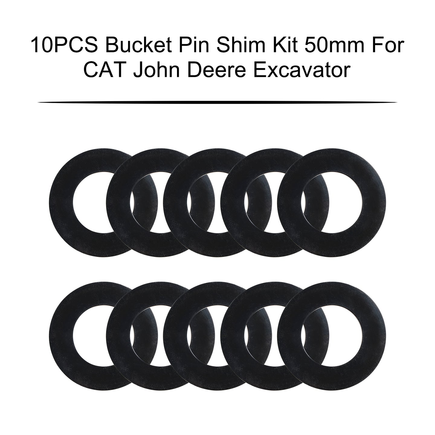 50MM Excavator Bucket Pin Shims Kit For Skid Steer Cat Bobcat John Deere