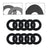 50MM Excavator Bucket Pin Shims Kit For Skid Steer Cat Bobcat John Deere
