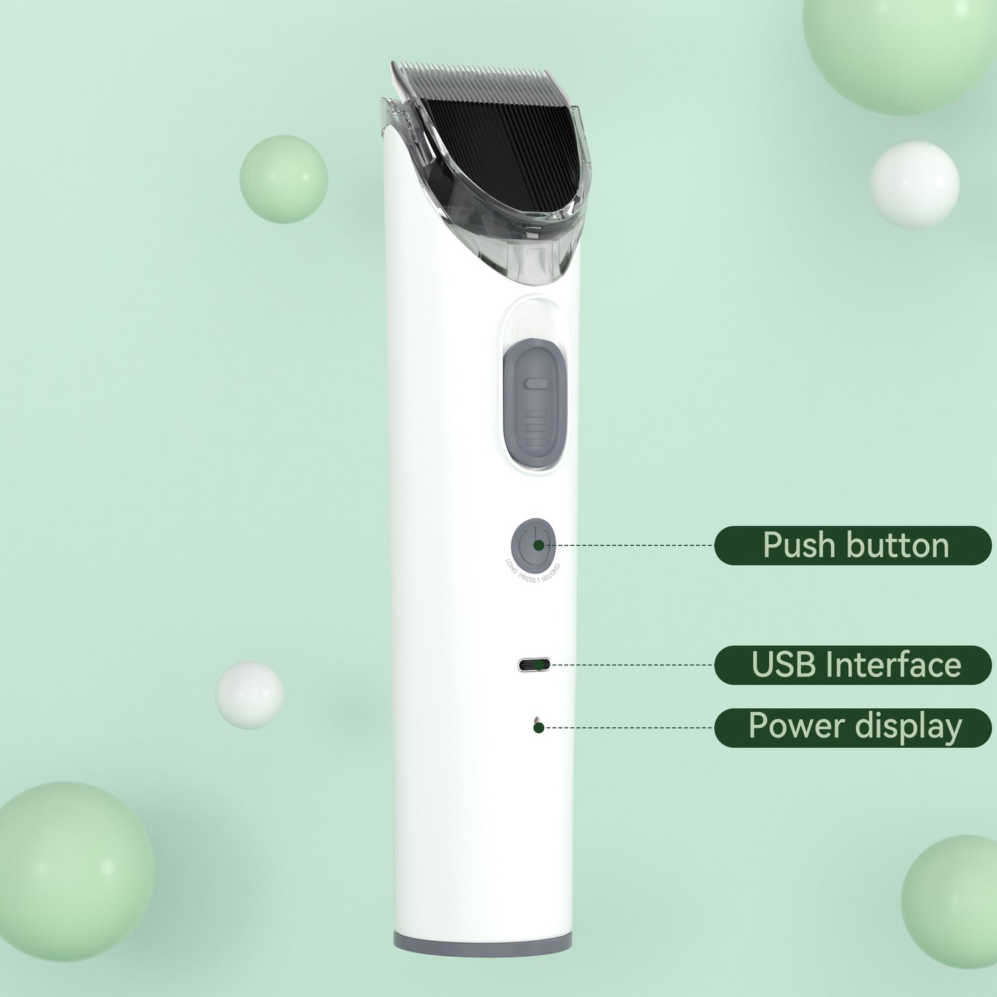 1.5L Grooming Tools for Dogs Cats Pets 5 In 1 Pet Grooming Kit Vacuum Suction Professional Pet Hair Clipper Dog Vacuum Brush for Shedding Grooming