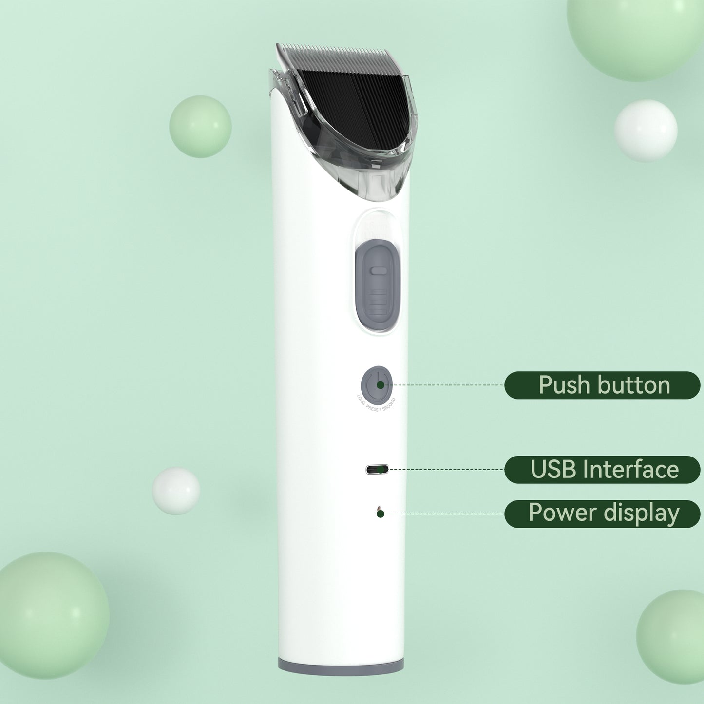 1.5L Grooming Tools for Dogs Cats Pets 5 In 1 Pet Grooming Kit Vacuum Suction Professional Pet Hair Clipper Dog Vacuum Brush for Shedding Grooming